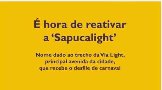 Material sobre Sapucalight
